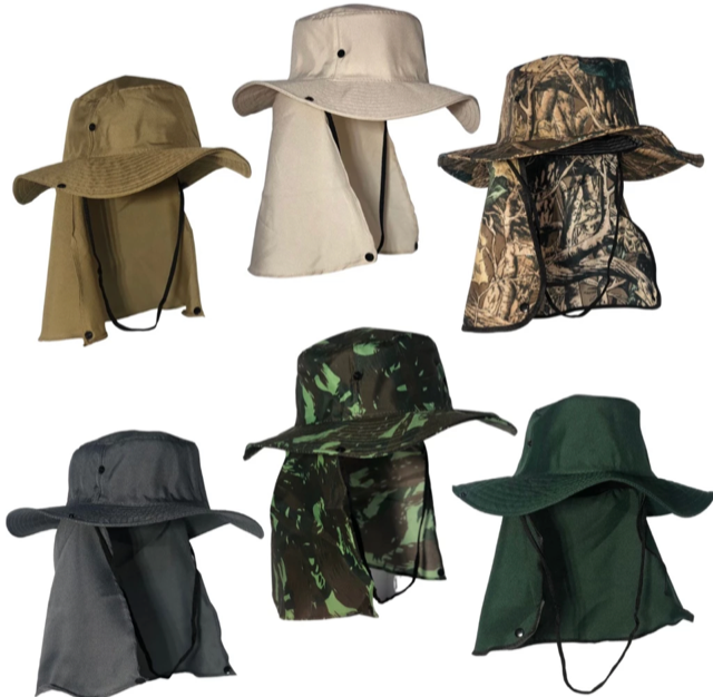 CHAPEU AUSTRALIANO COM SAIA PROTECAO PESCO�O