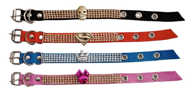 COLEIRA CAO STRAS N 4 ROSA