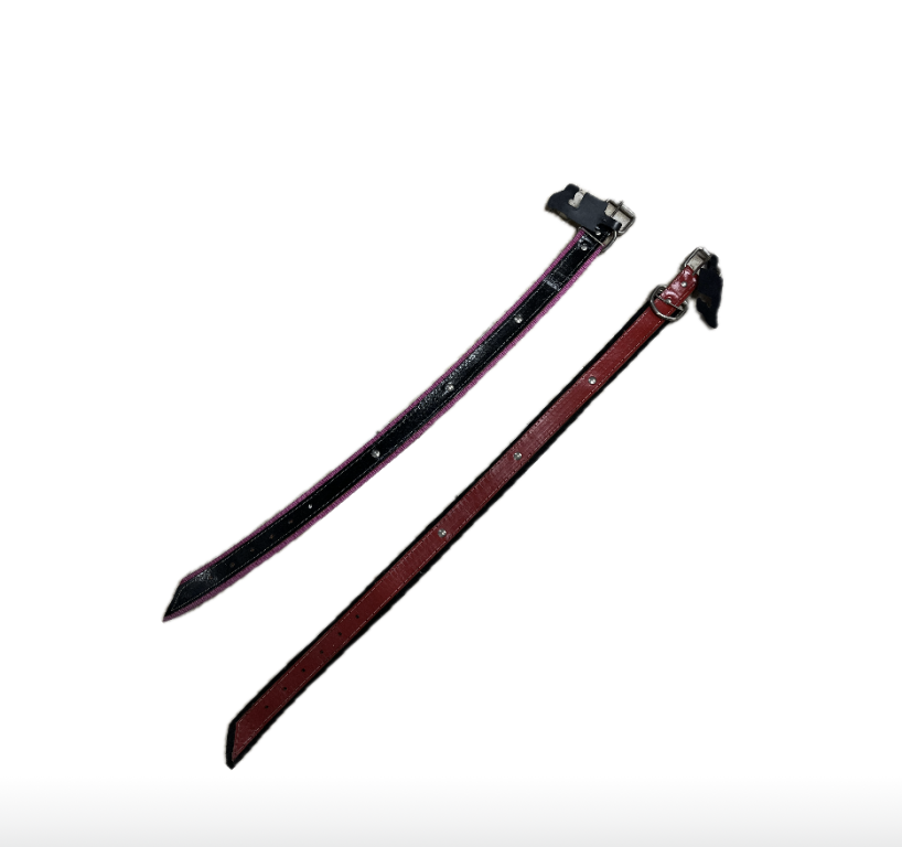 COLEIRA DUPLA COURO NYLO N10