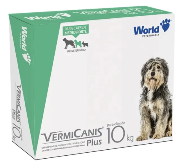 VERMICANIS PLUS 10KG CARTUCHO 4COMPRIMIDOS
