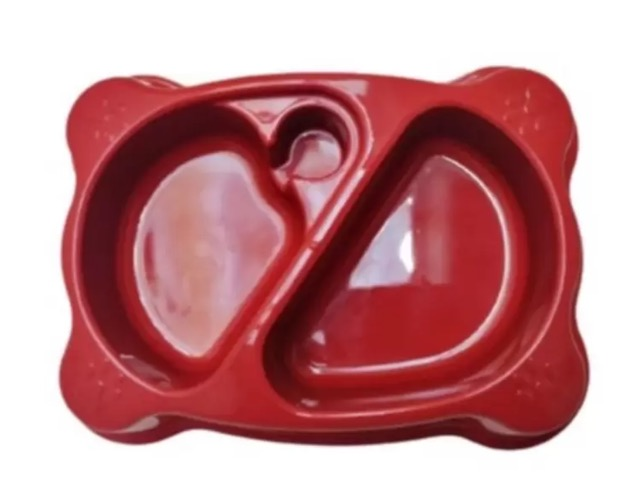 COMEDOURO BEBEDOURO DUPLO AUTOMATICO SUPORTE GARRAFA PET VERLHO 2D PET