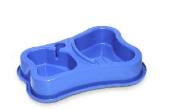 COMEDOURO DUPLO BEBEDOURO ANTI FORMIGA  AUTOMATICO SUPORTE GARRAFA PET AZUL