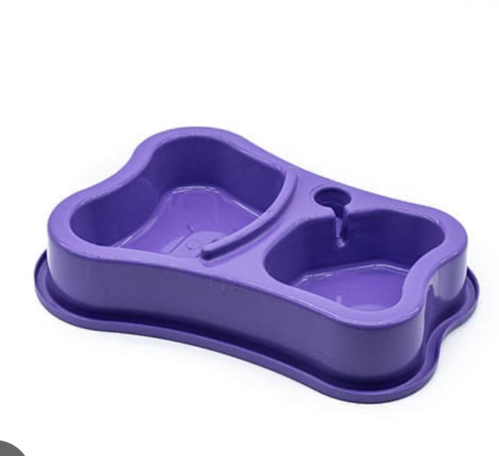 COMEDOURO DUPLO BEBEDOURO ANTI FORMIGA  AUTOMATICO SUPORTE GARRAFA PET LILAS