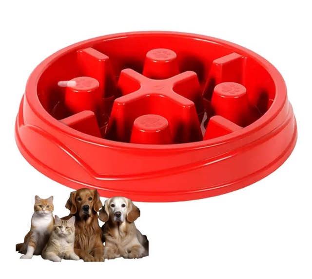 COMEDOURO EDUCATIVO ANTI STRESS VERMELHO