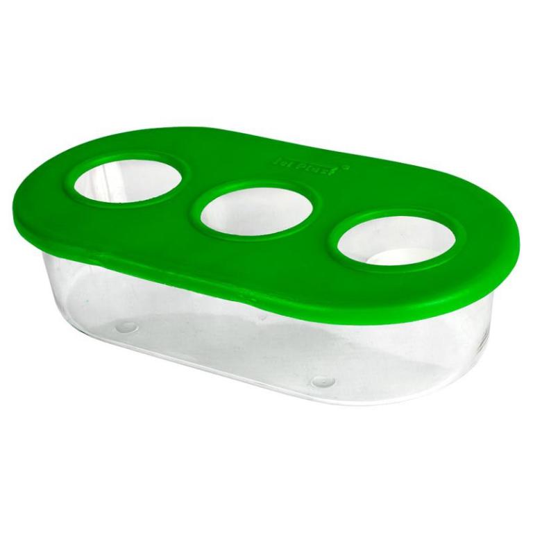 COMEDOURO PASSARO 3 FUROS DE CHAO