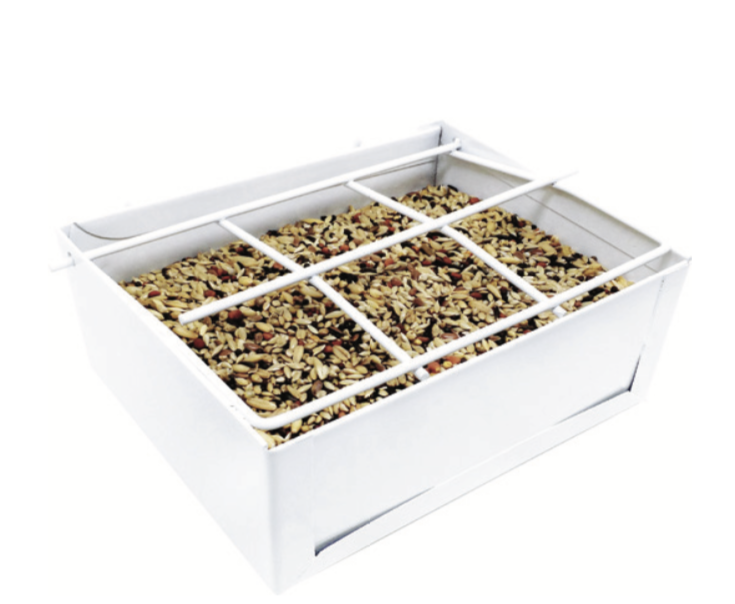 COMEDOURO PASSARO ACO BICO TORTO 400ML UND