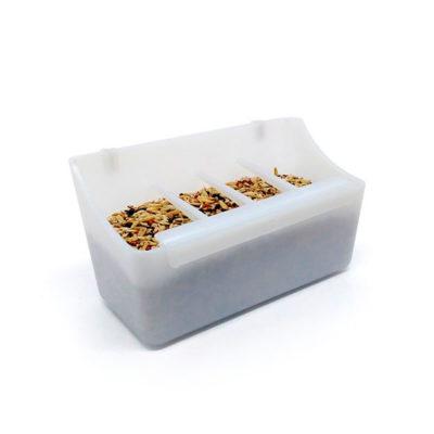 COMEDOURO PASSARO ITALIANO BRANCO MEDIO 200ML