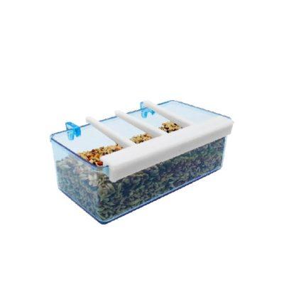 COMEDOURO PASSARO PLASTICO GRANDE 120ML