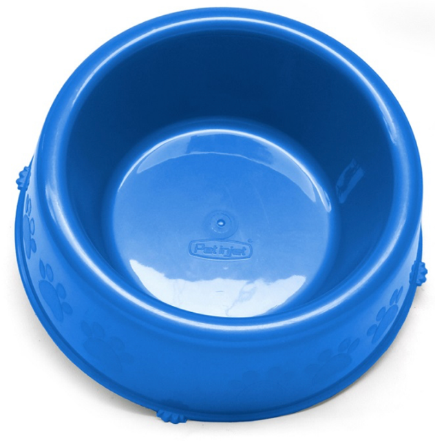 COMEDOURO PEROLIZADO GRANDE 1900ML AZUL