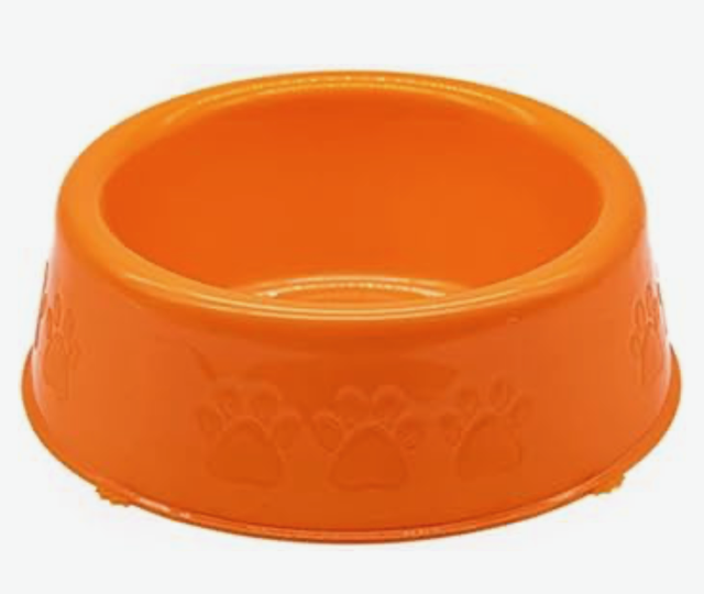 COMEDOURO PEROLIZADO GRANDE 1900ML LARANJA