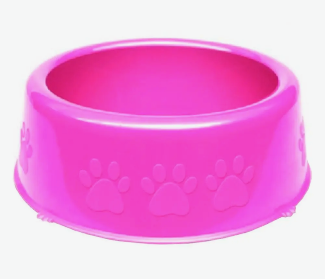 COMEDOURO PEROLIZADO GRANDE 1900ML ROSA