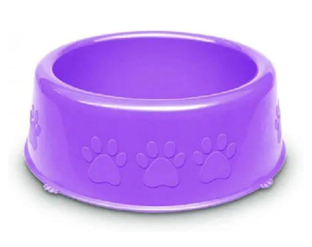 COMEDOURO PEROLIZADO PEQUENO 600ML LILAS