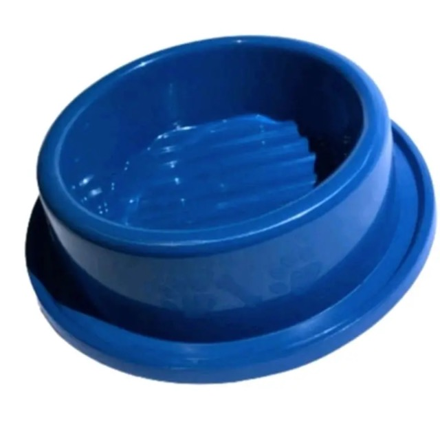 COMEDOURO PLASTICO ANTI FORMIGA GIGANTE AZUL 1500ML