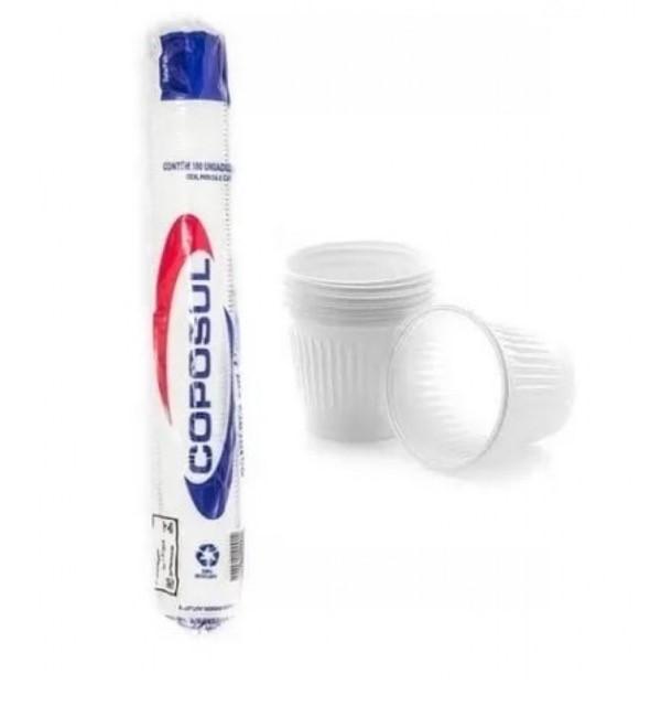 COPO DESCARTAVEL CAFE 50ML CANUDO 100UND