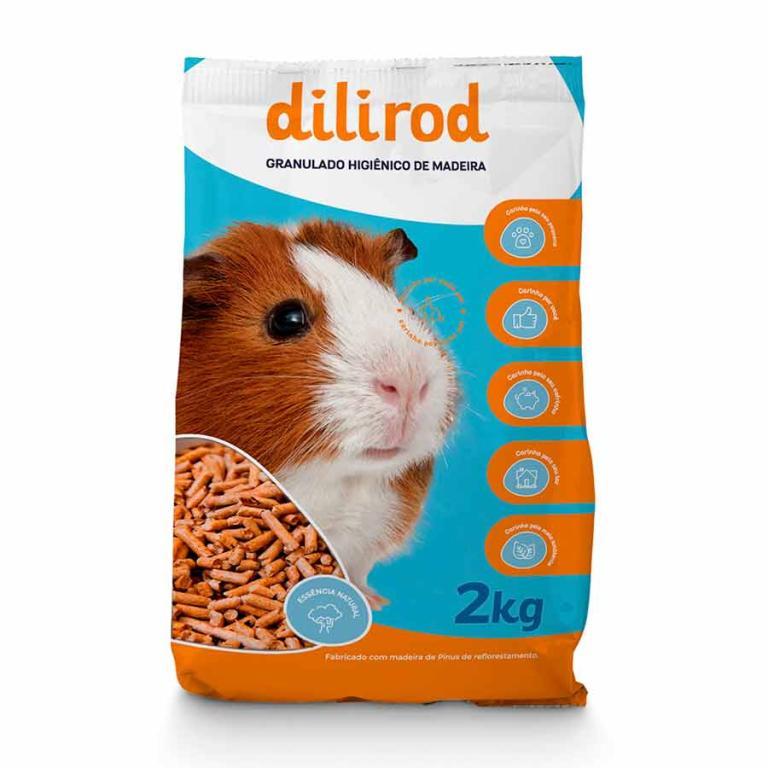 DILI GRANULADO DE MADEIRA PARA ROEDORES 2 KG 1UND