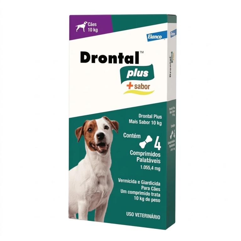 DRONTAL PLUS CARNE 4 COMPRIMIDOS