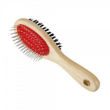 ESCOVA MADEIRA DUPLA MEDIA CERDAS BOLINA