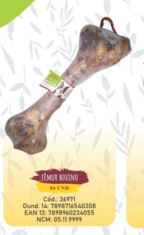 FEMUR BOVINO BULL PET 1UND