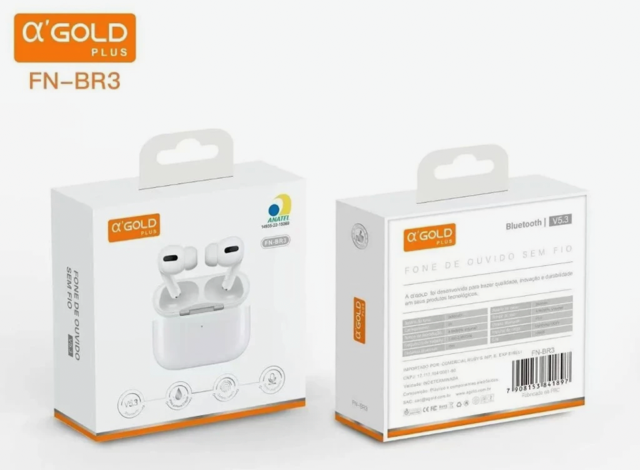 FONE DE OUVIDO GOLD SEM FIO FN-BR3