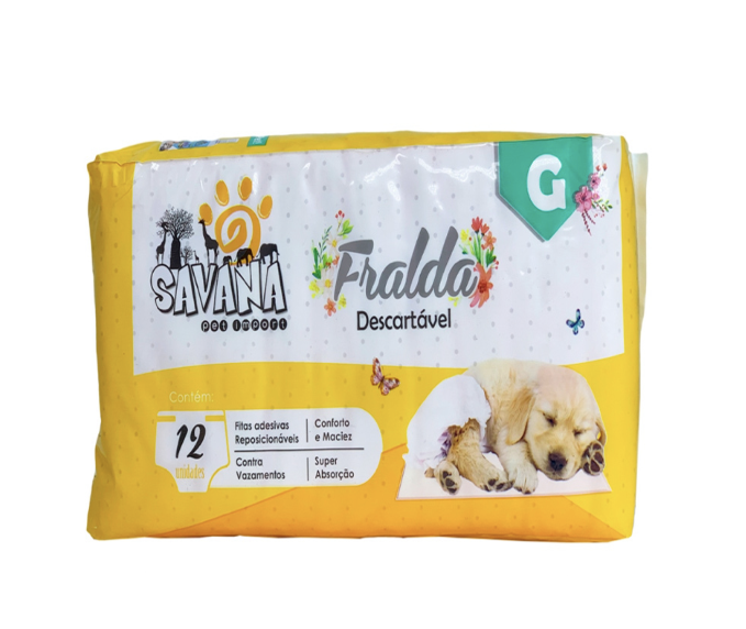 FRALDA DESCARTAVEL FEMEA GRANDE 12UND