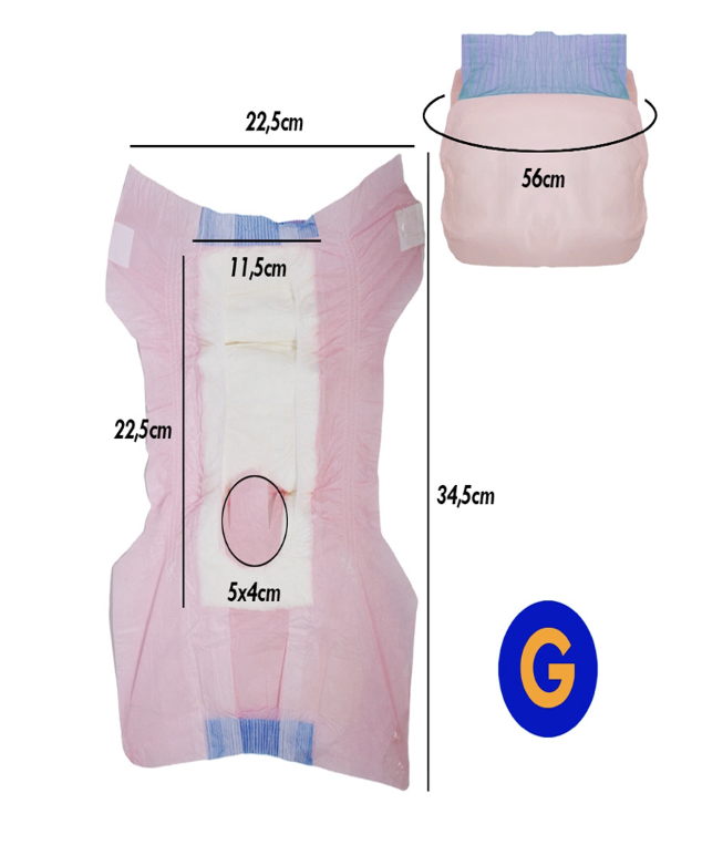 FRALDA DESCARTAVEL FEMEA GRANDE 12UND