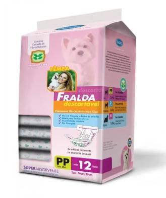 FRALDA DESCARTAVEL FEMEA PP 12UND
