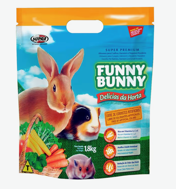 FUNNY BUNNY DELICIAS DA HORTA 1,8KG 1IND