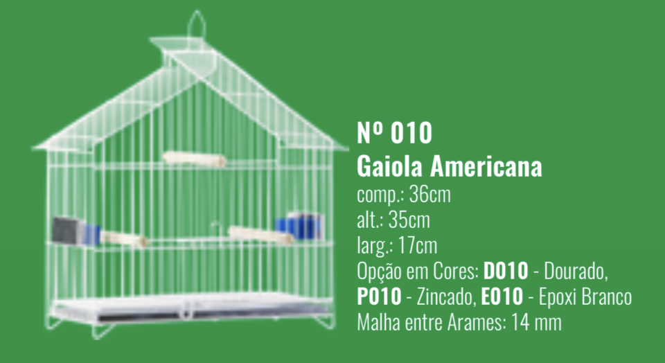 GAIOLA AMERICANA P010