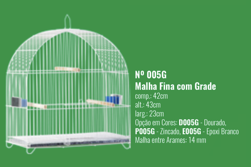 GAIOLA ARCO ARAME EPOX E005G