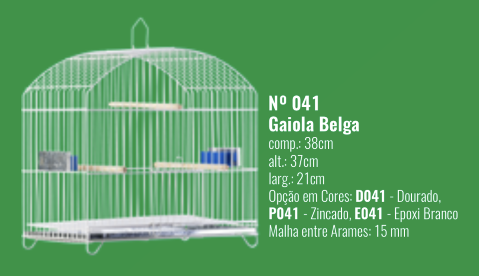 GAIOLA BELGA P041