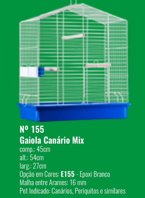 GAIOLA CANARIO MIX EPOX E155