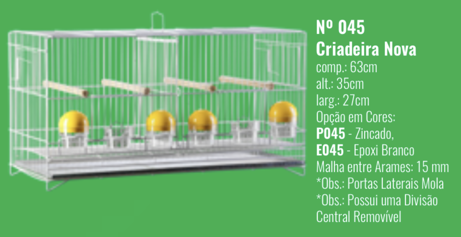 GAIOLA CRIADEIRA 045 LOND