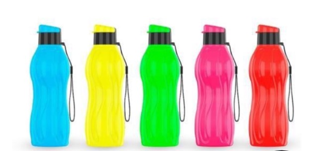 GARRAFA PLASTICA NEON COLORS 600ML