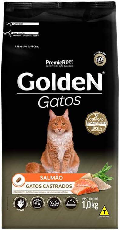 GOLDEN GATO CASTRADO SALMAO 1KG