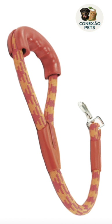 GUIA CORDA ROLICA MANOPLA 15MM X 1,30MT VERMELHO