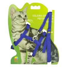 GUIA PEITORAL GATO NYLON SIMPLES