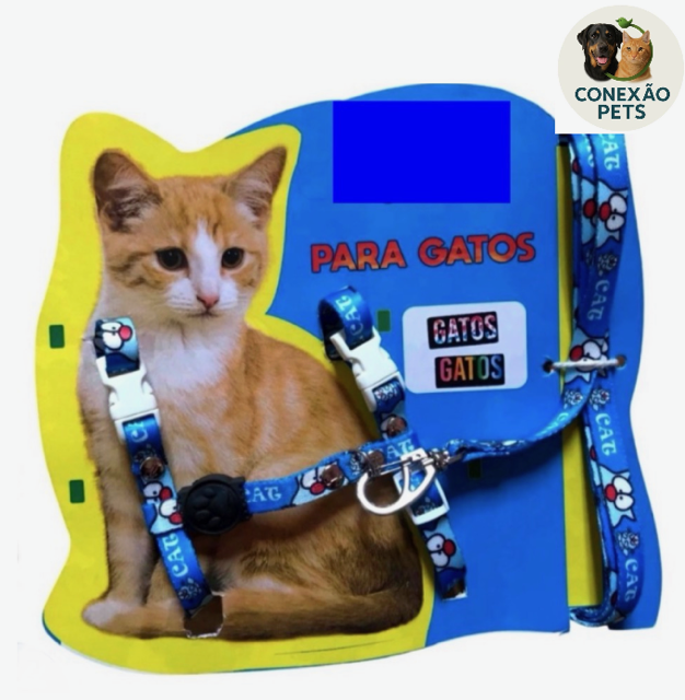 GUIA PEITORAL GATO SEDA