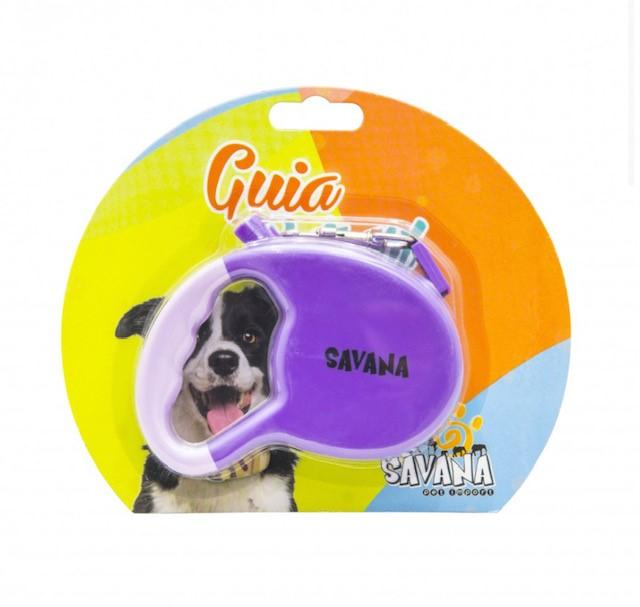 GUIA RETRATIL ROXA 3MT 10KG