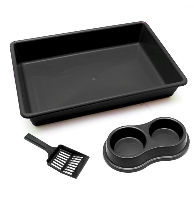 KIT BANDEJA PA COMEDOURO BLACK