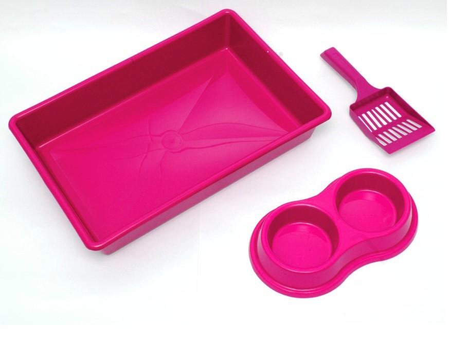 KIT BANDEJA PA COMEDOURO VERMELHO 1UND