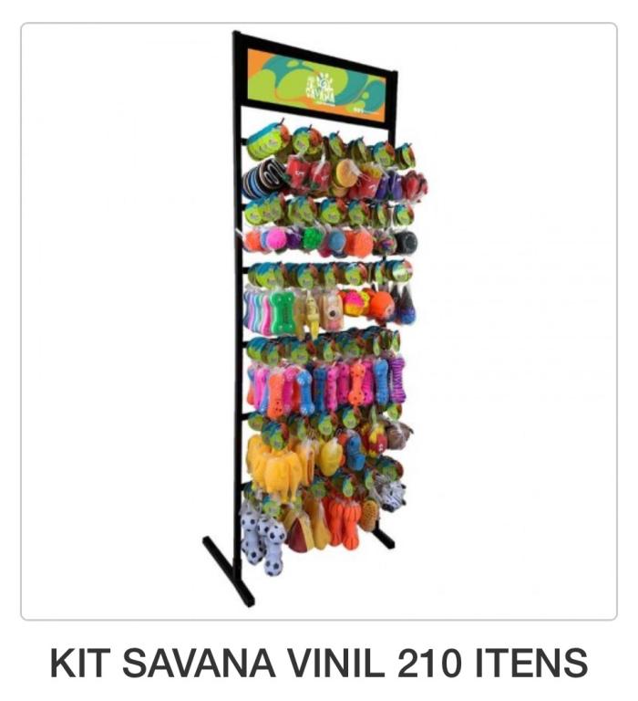 KIT EXPOSITOR BRINQUEDOS VINIL 210UND LUXO