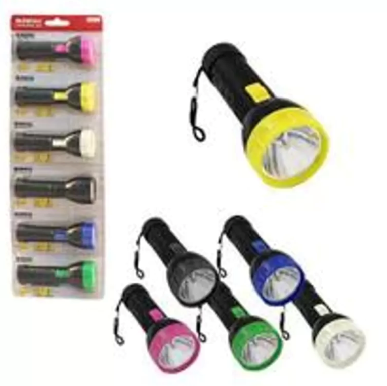 LANTERNA 1 LED A PILHA 12CM ALFA