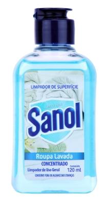 LIMPADOR SANOL ROUPA LAVADA 120ML