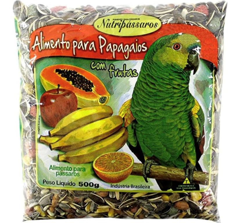 MISTURA PAPAGAIO FRUTAS 500 GR
