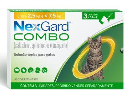 NEXGARD GATO G 2,5 A 7,5KG 0,9ML CADA PIPITA