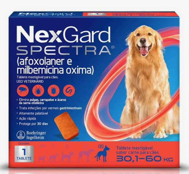 NEXGARD SPECTRA GIGANTE 30.1-60KG CADA COMPRIMIDO