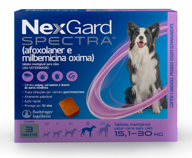 NEXGARD SPECTRA GRANDE 15.1-30 KG CADA COMPRIMIDO