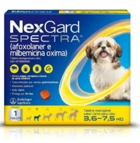 NEXGARD SPECTRA PEQUENO 3.6-7.5 KG CADA COMPRIMIDO