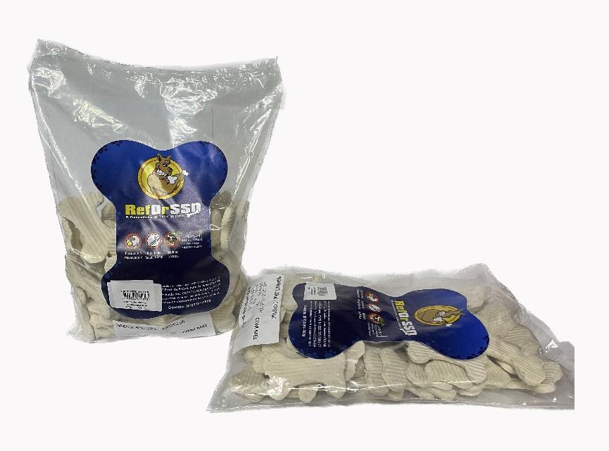 OSSO PRENCADO MINI BISCOITO NATURAL 1 KG