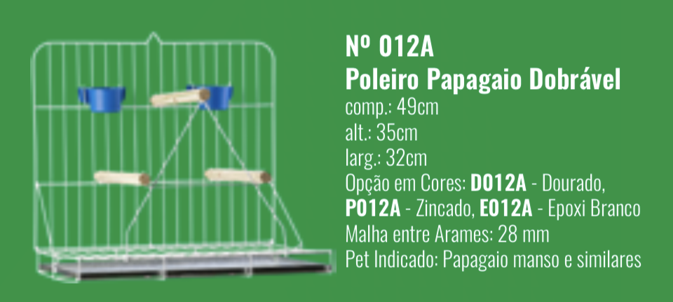 POLEIRO DOBRA PAPAGAIO P012A